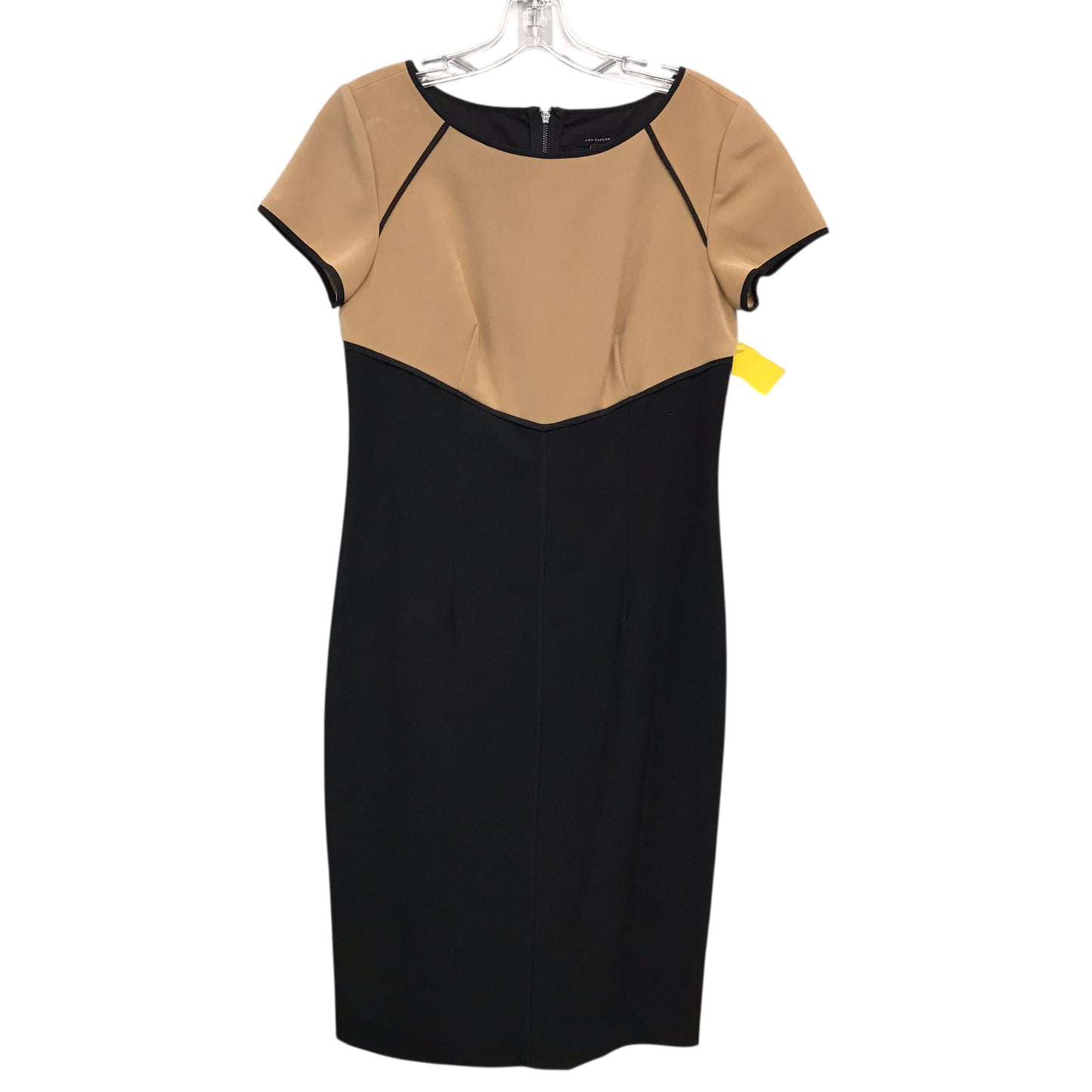 Dress Work By Ann Taylor In Black & Brown, Size:4