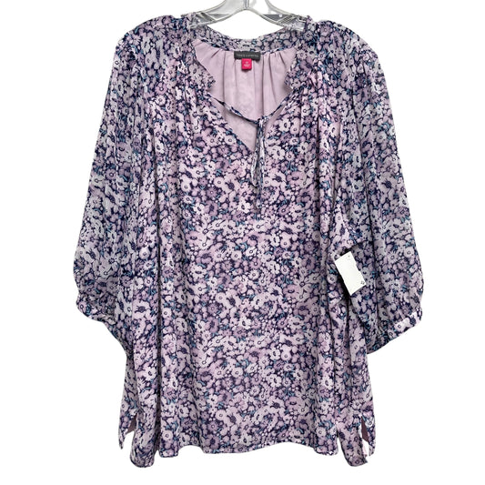 Top Ss By Vince Camuto In Floral Print, Size:2X