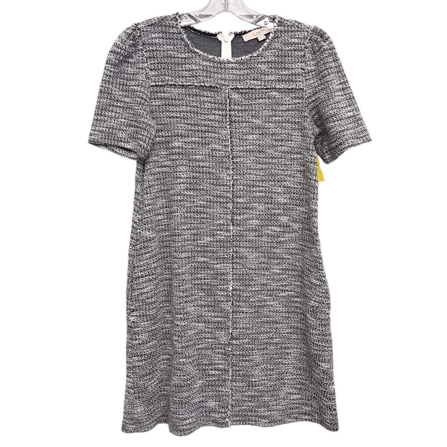 Dress Work By Loft In Black & White, Size:Xs