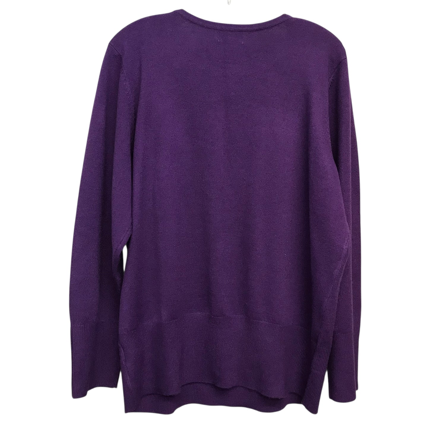 Sweater By Jm Collections In Purple, Size:2X