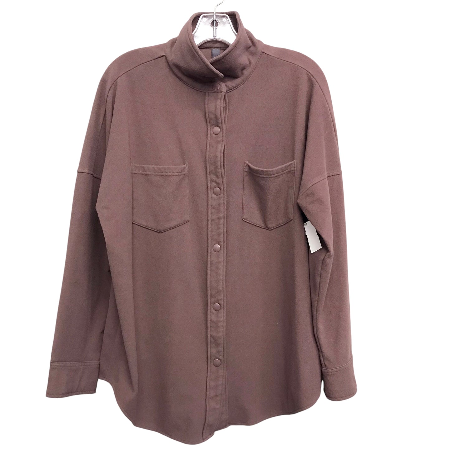 Jacket Shirt By Mondetta In Purple, Size:L