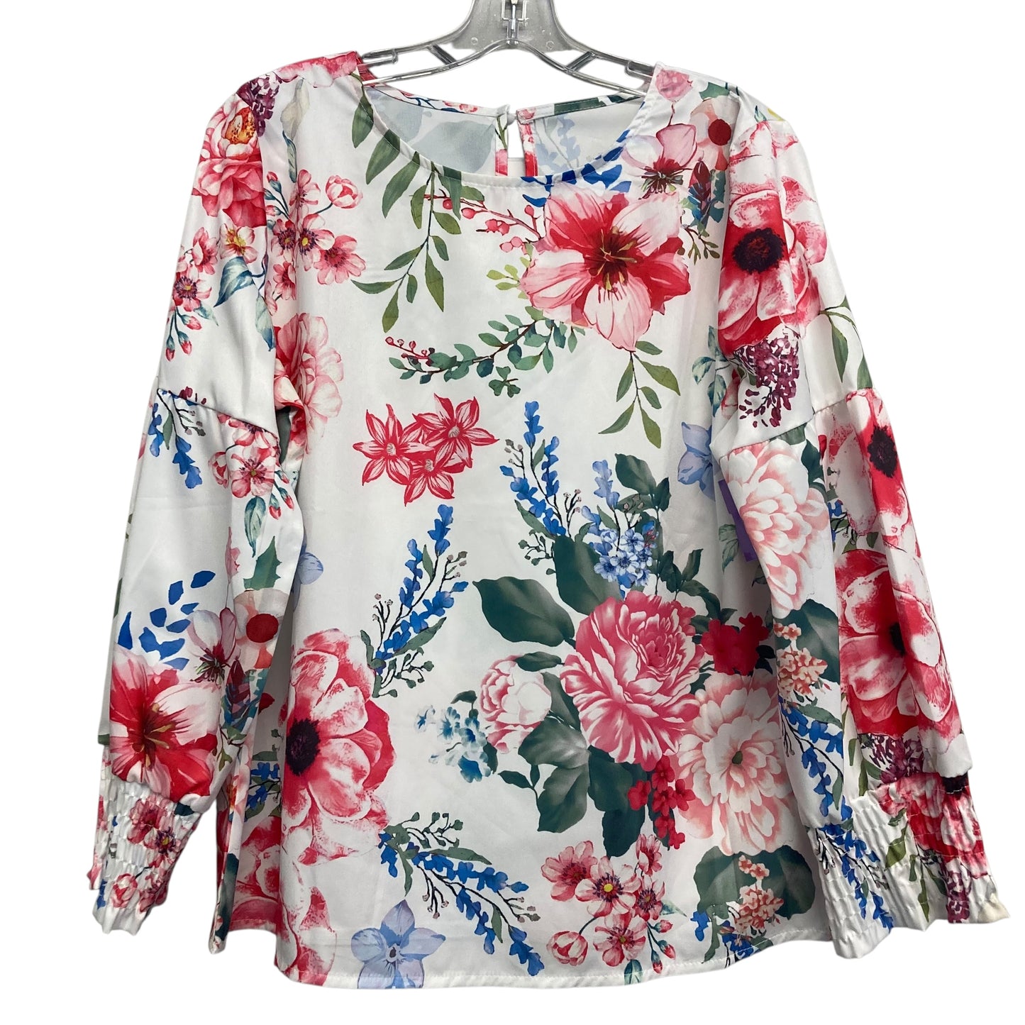 Top LS In Floral Print, Size:L