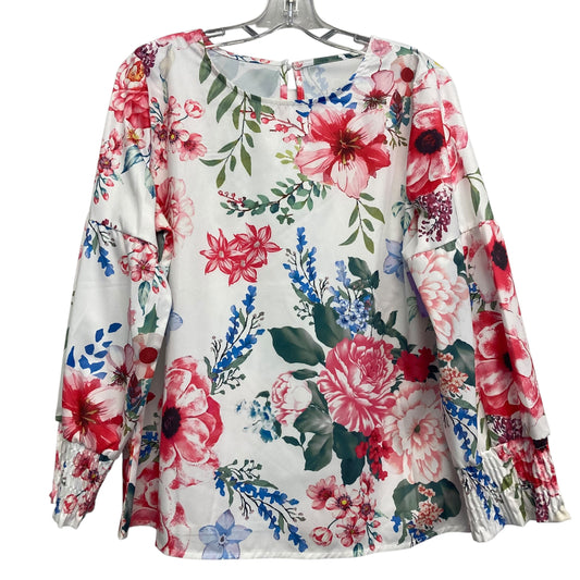 Top LS In Floral Print, Size:L