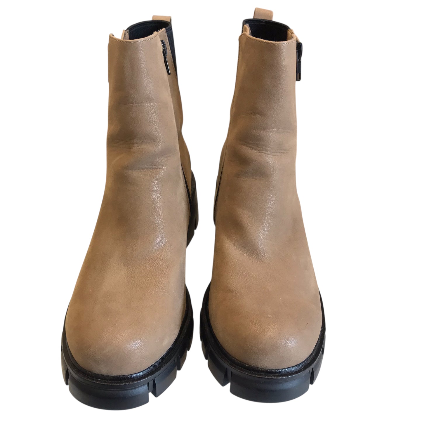 Boots Ankle Heels By Mia In Brown, Size:10