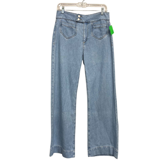 Jeans Wide Leg By Loft In Blue Denim, Size:2