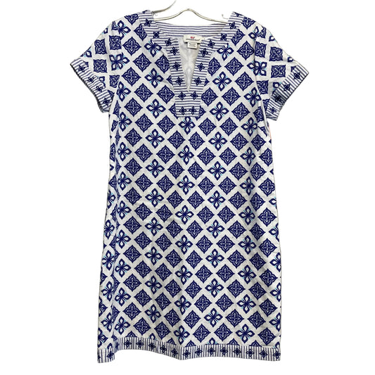 Dress Casual Short By Vineyard Vines In Blue & White, Size:S