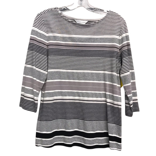 Top Ls By Christopher And Banks In Striped Pattern, Size:M