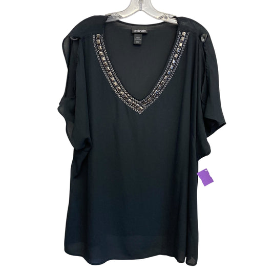 Top Sleeveless By Lane Bryant In Black, Size:1X