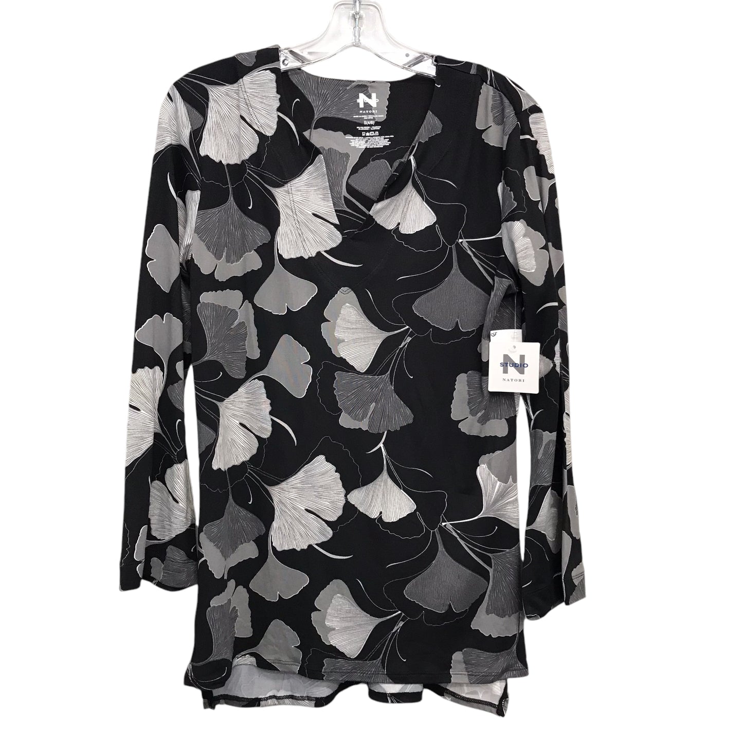 Top Ls By Natori In Black & Grey, Size:S