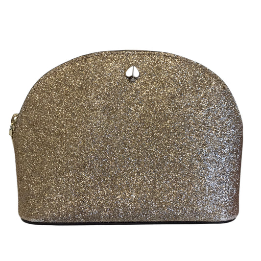 Makeup Bag Designer By Kate Spade In Gold, Size:Small