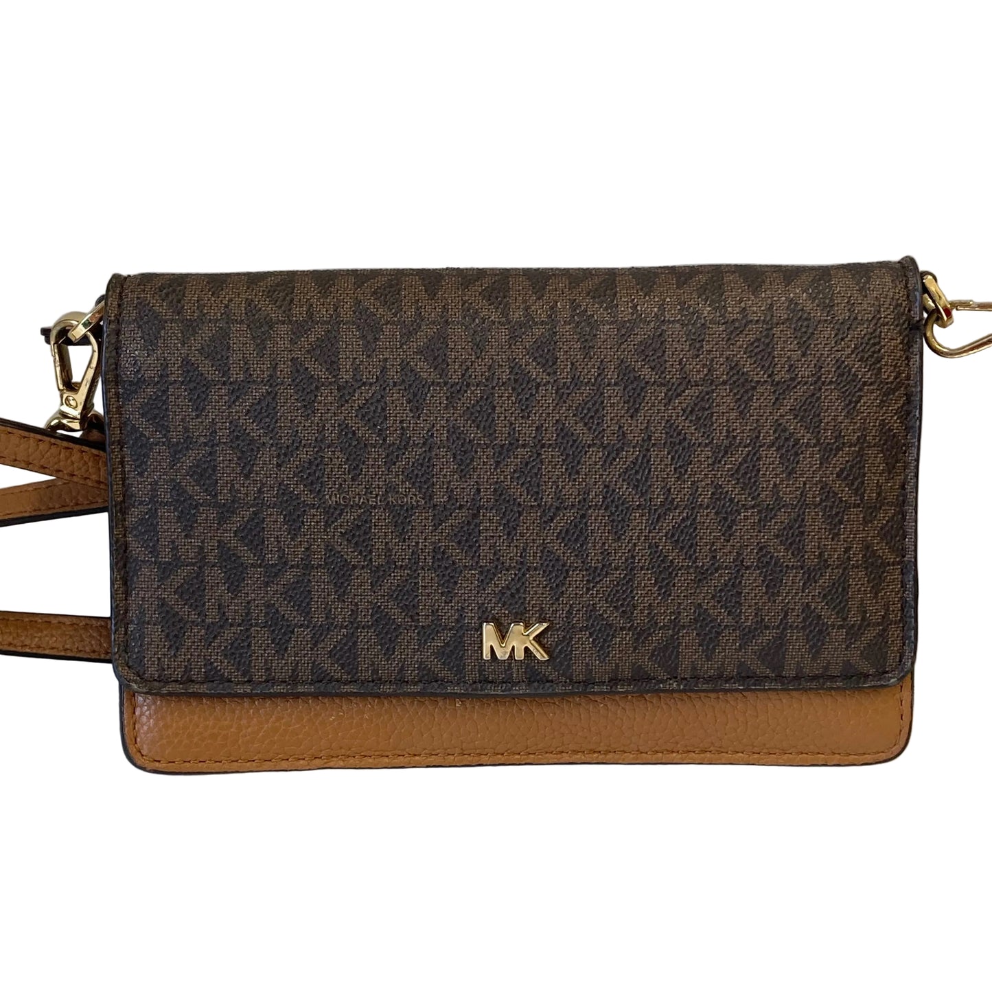 Crossbody Designer By Michael Kors In Brown, Size:Small