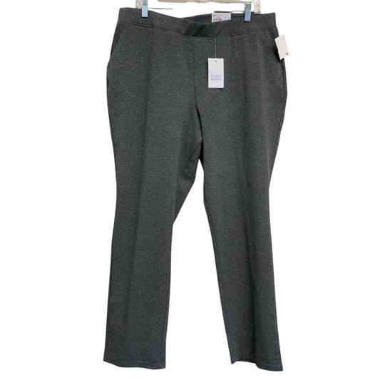 Pants Lounge By Croft And Barrow In Grey, Size:16
