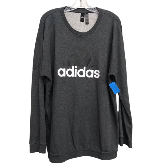 Sweatshirt Crewneck By Adidas In Grey, Size:Xl