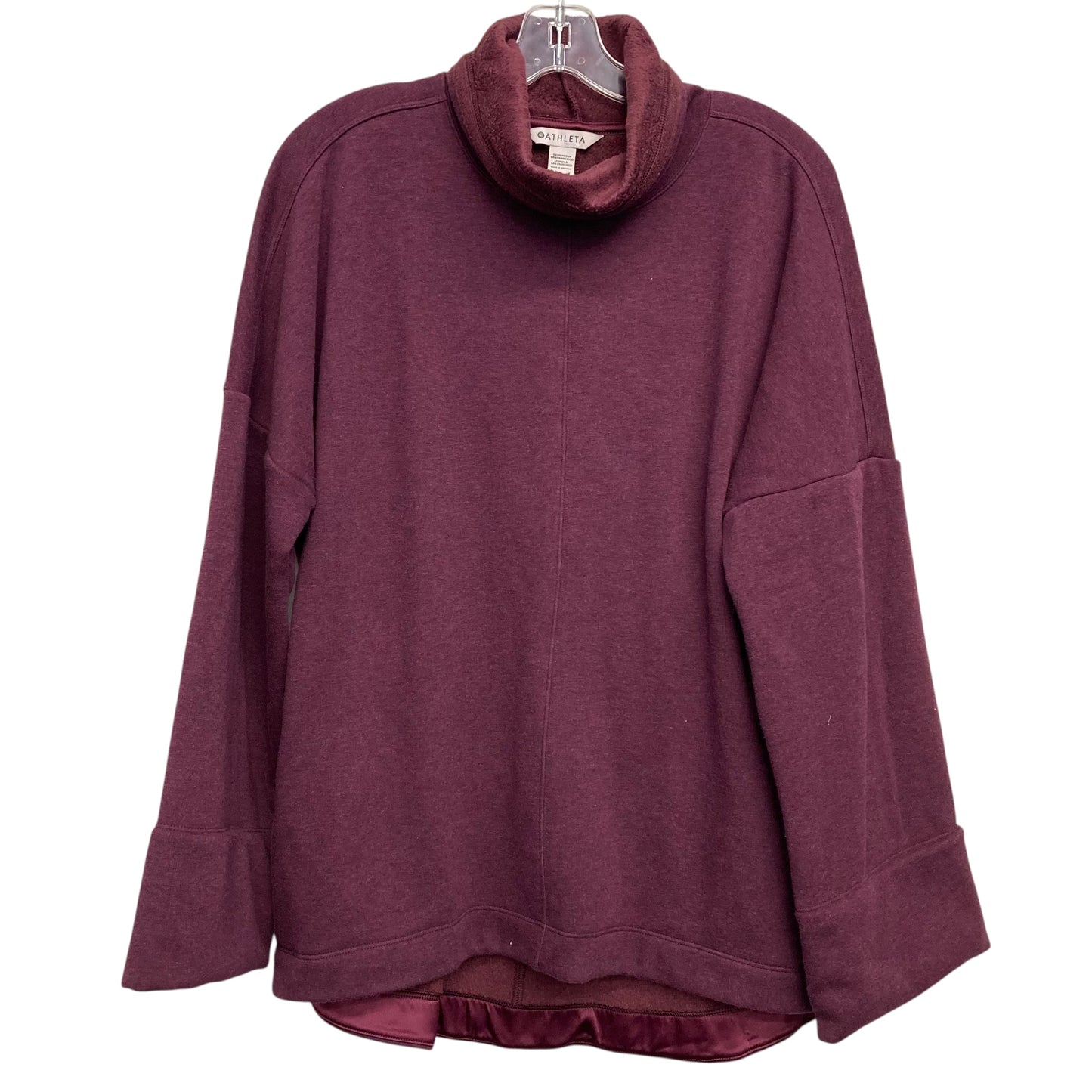 Athletic Sweatshirt Collar By Athleta In Maroon, Size:M