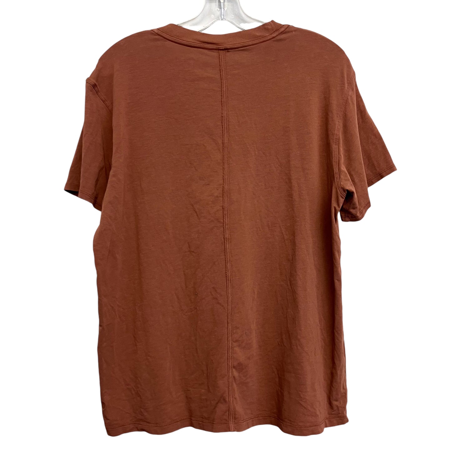 Athletic Top Ss By Lululemon In Brown, Size:S