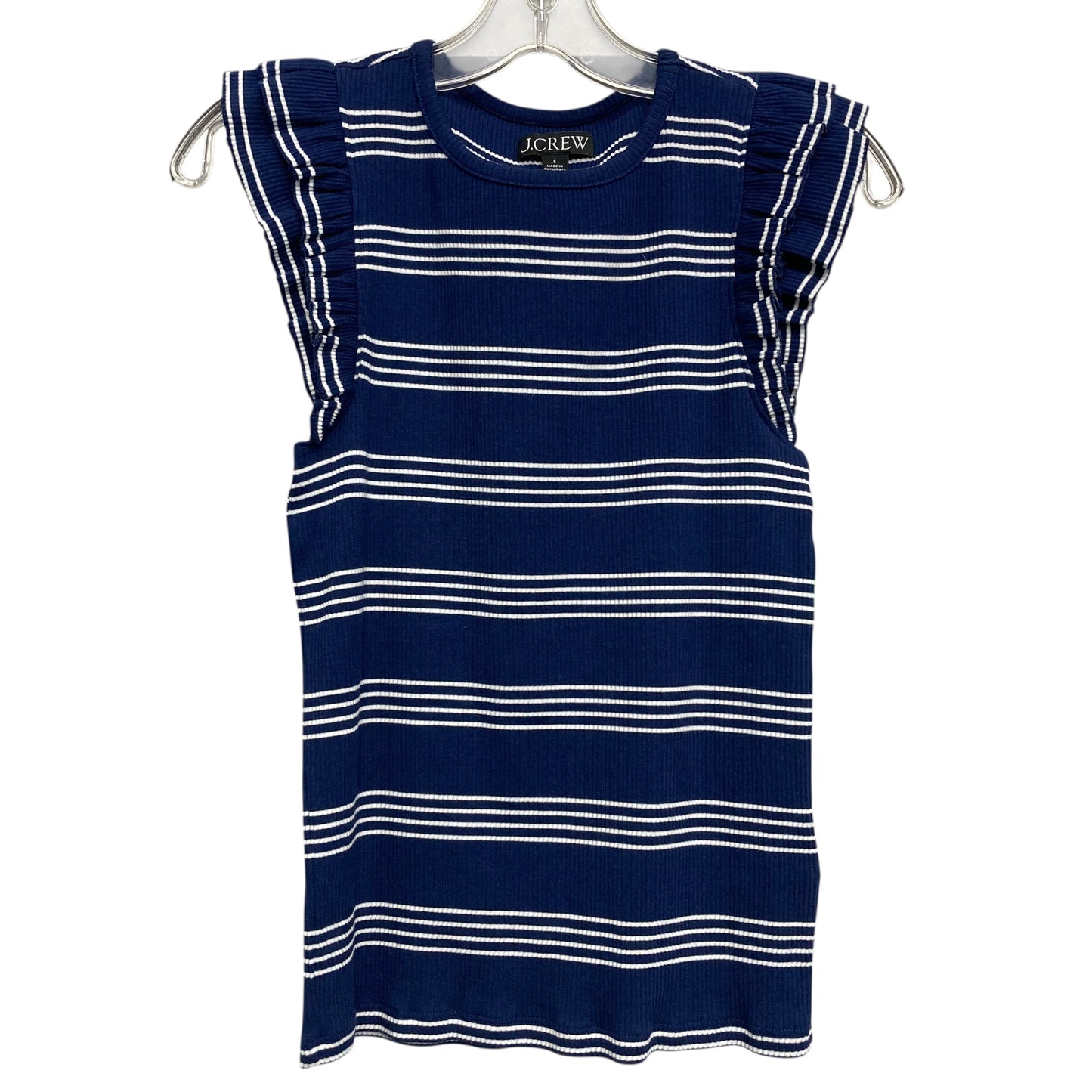 Top Sleeveless By J. Crew In Striped Pattern, Size:S