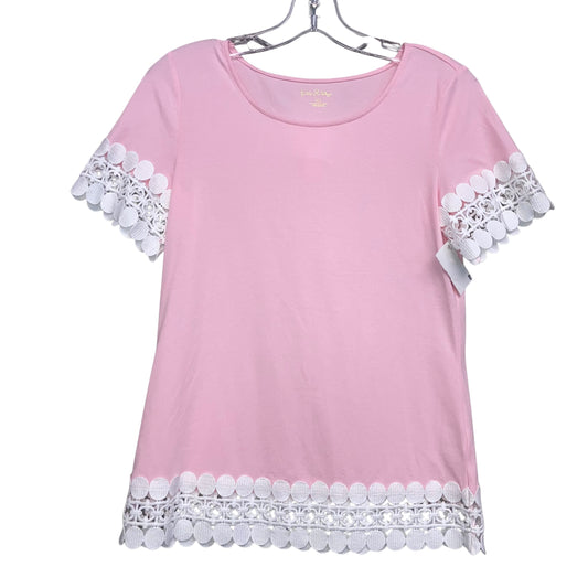 Top Ss Designer By Lilly Pulitzer In Pink, Size:Xs