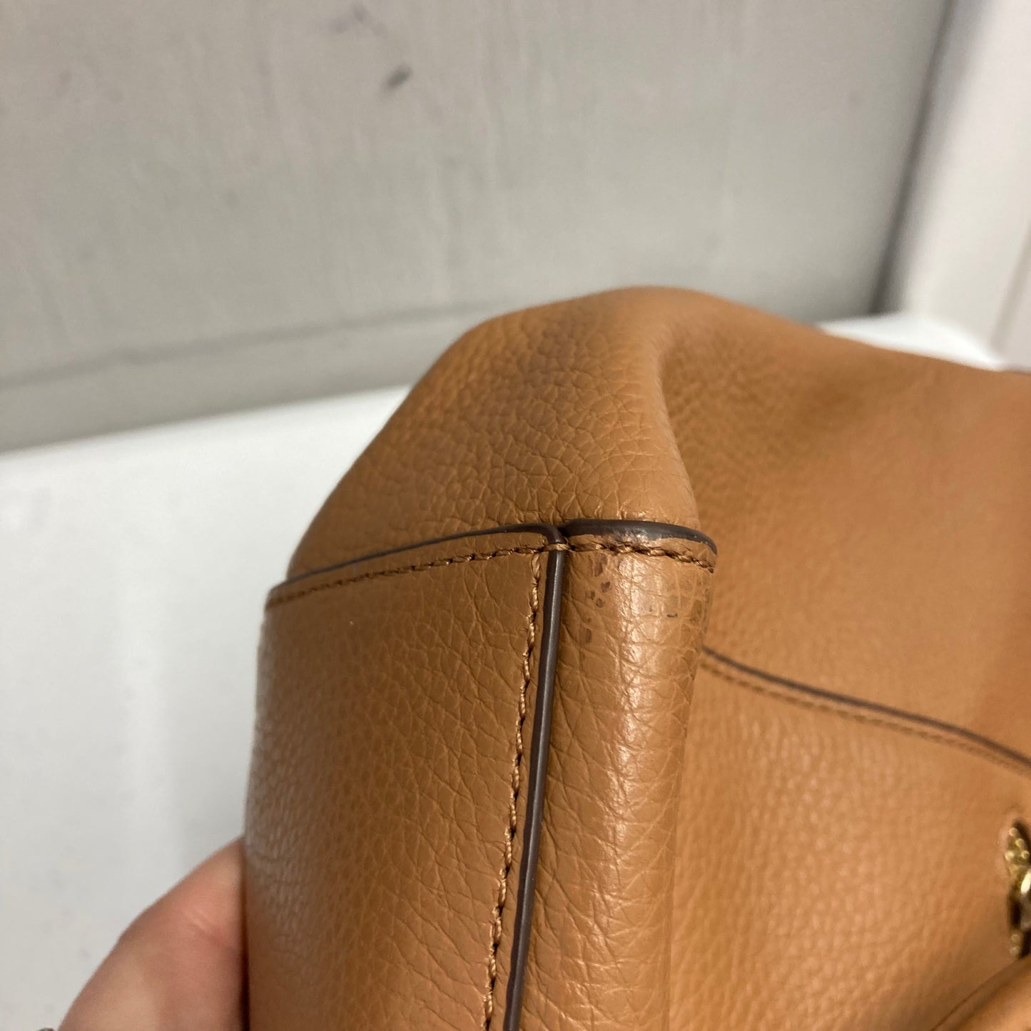Handbag Designer By Coach In Brown, Size:Medium