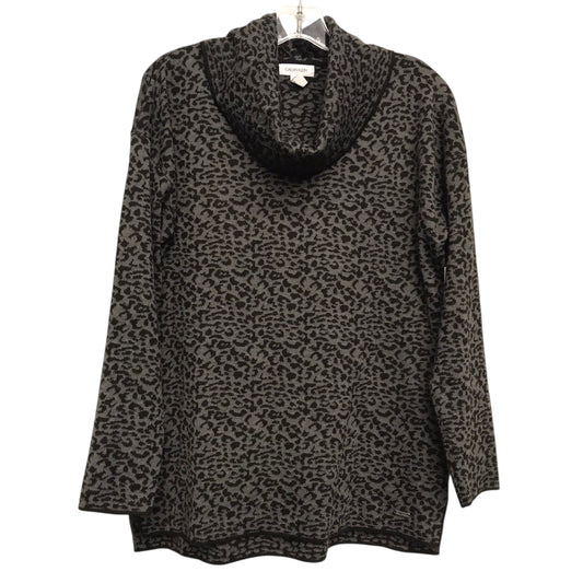 Top Ls By Calvin Klein In Animal Print, Size:M