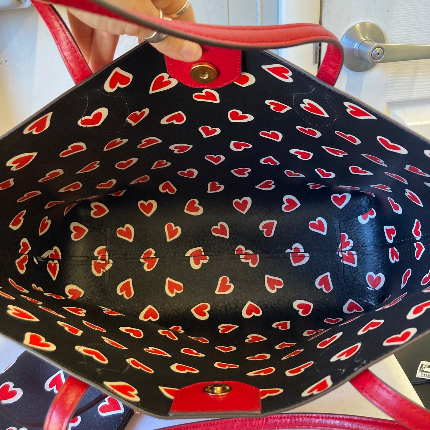 Tote Designer By Kate Spade In Red, Size:Large