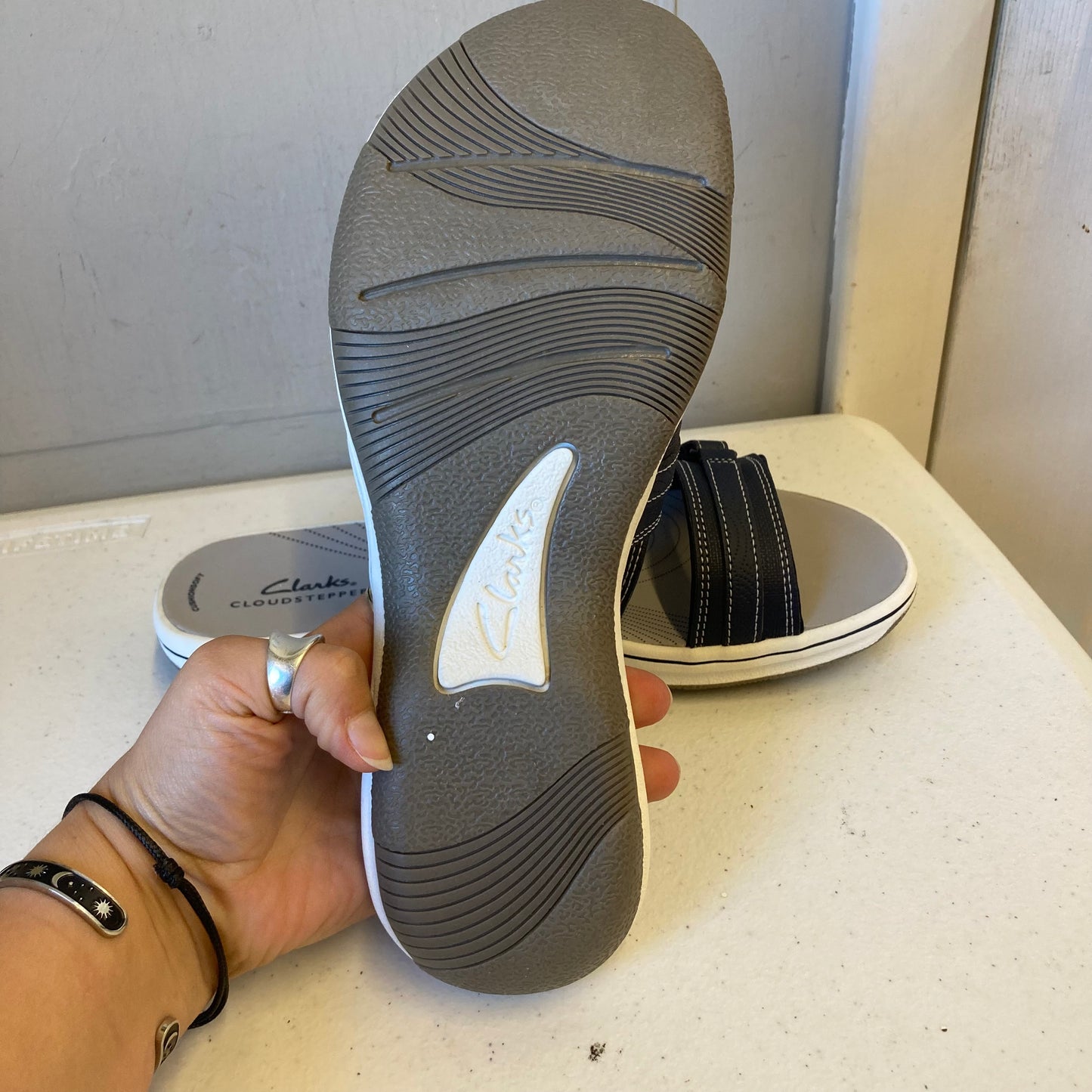 Sandals Sport By Clarks In Navy, Size:8