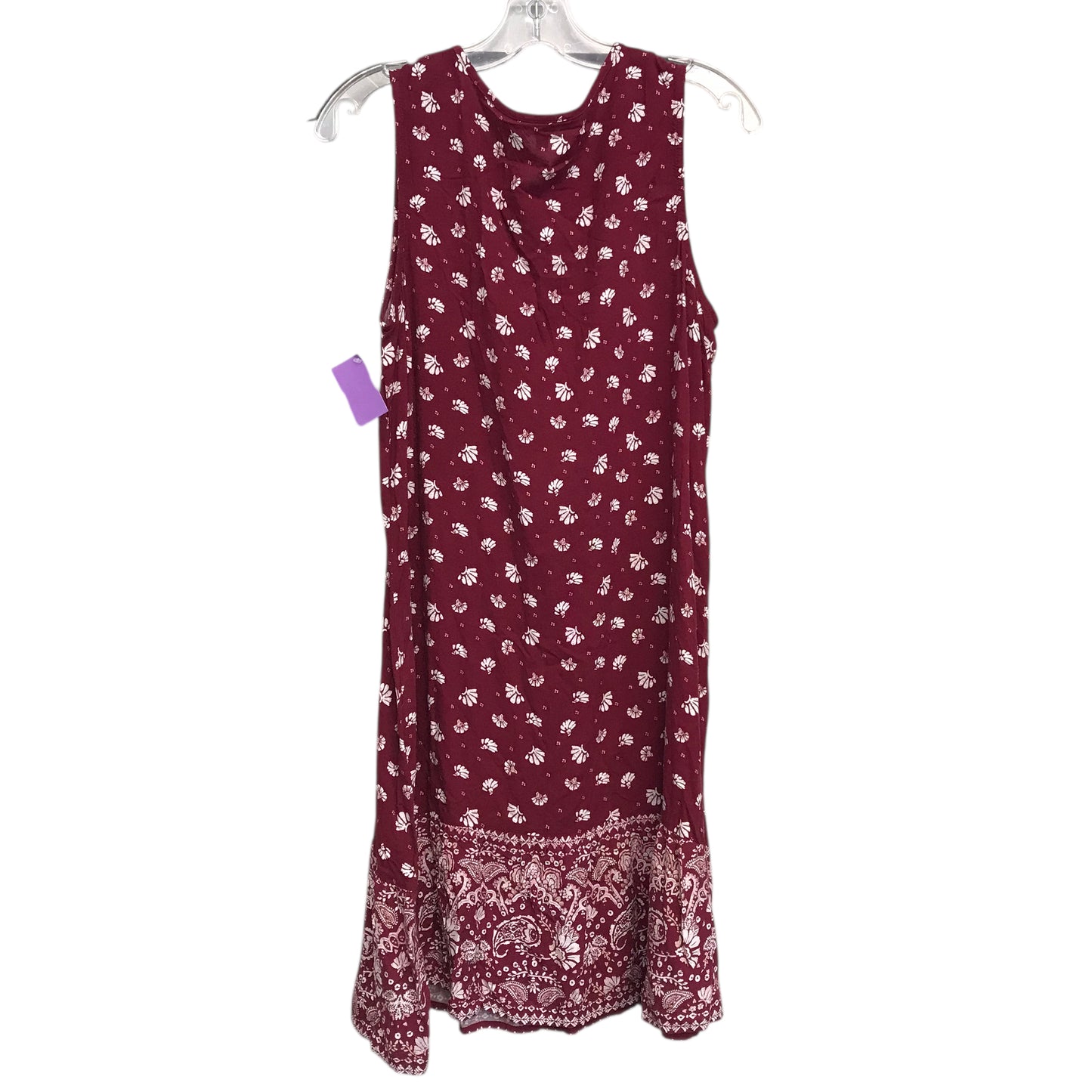 Dress Casual Midi By Sonoma In Red & White, Size:M
