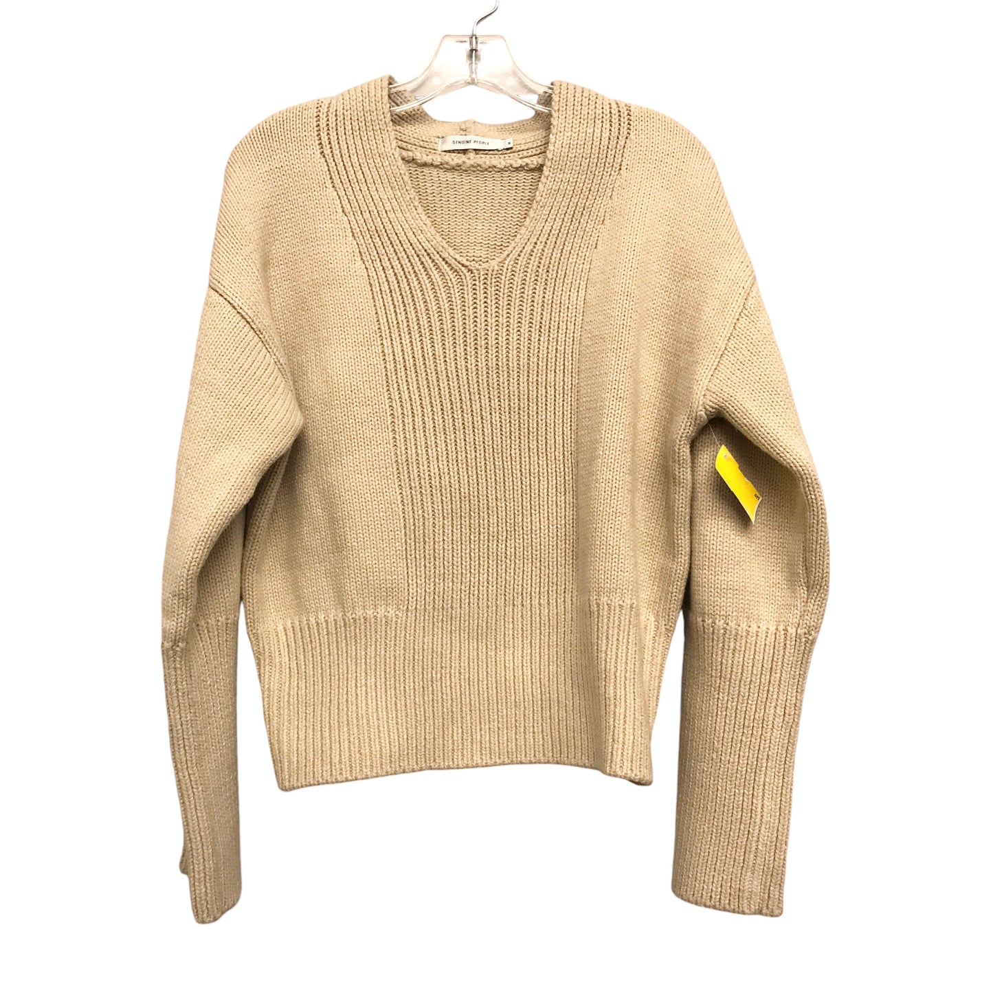 Sweater By Genuine People In Tan, Size:6