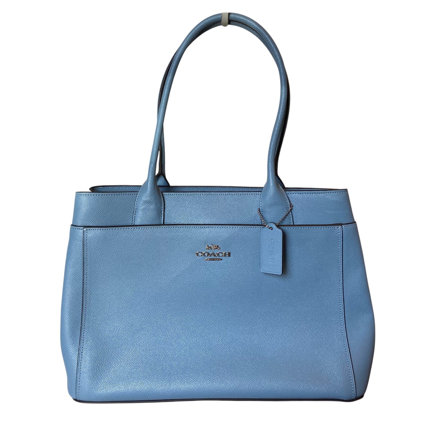 Handbag Designer By Coach In Blue, Size:Large