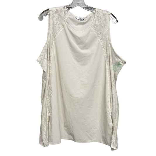 Top Sleeveless By Athleta In Cream, Size:2X