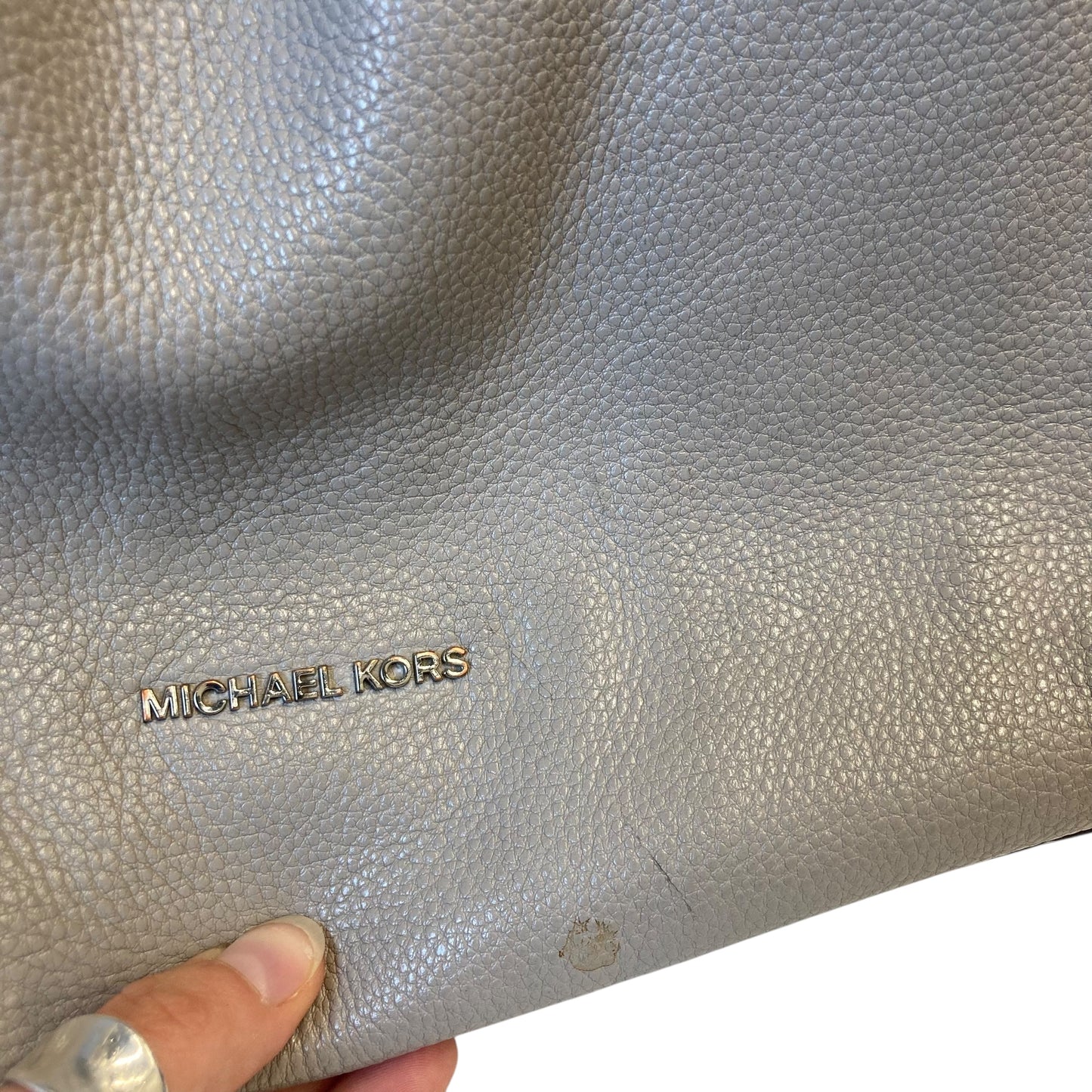 Handbag Designer By Michael Kors In Grey, Size:Large