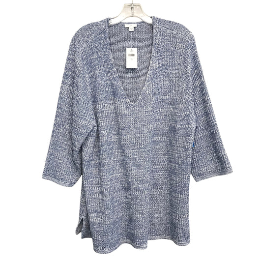 Sweater By J. Jill In Blue & White, Size:3X