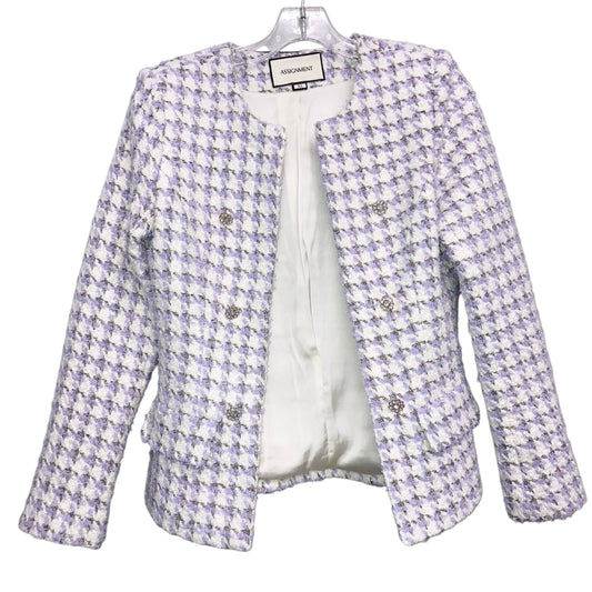 Blazer By Assignment In Purple, Size:Xs