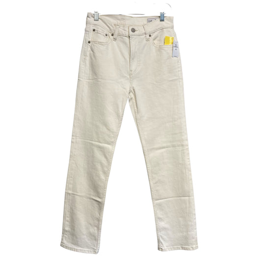 Jeans Straight By Gap In Cream, Size:2P