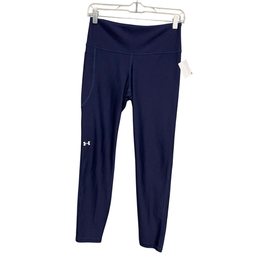 Athletic Leggings By Under Armour In Navy, Size:M