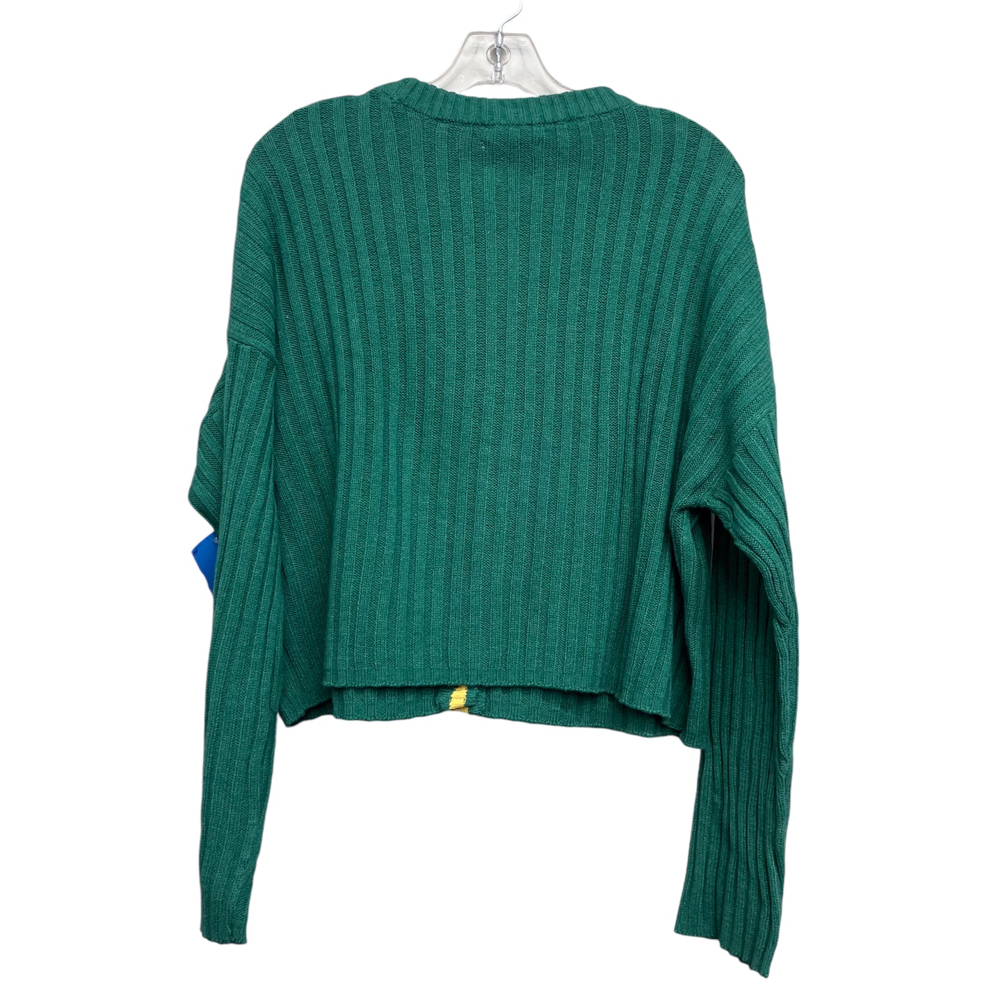 Sweater Cardigan By American Eagle In Green, Size:L