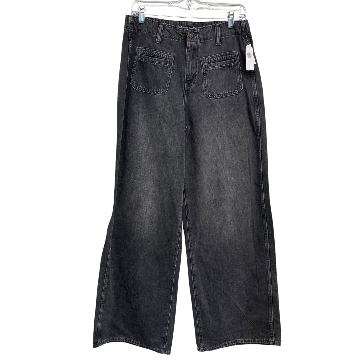 Jeans Wide Leg By Old Navy In Grey, Size:6