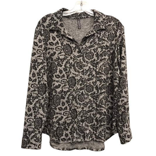 Top Ls By Massini In Black & Grey, Size:L