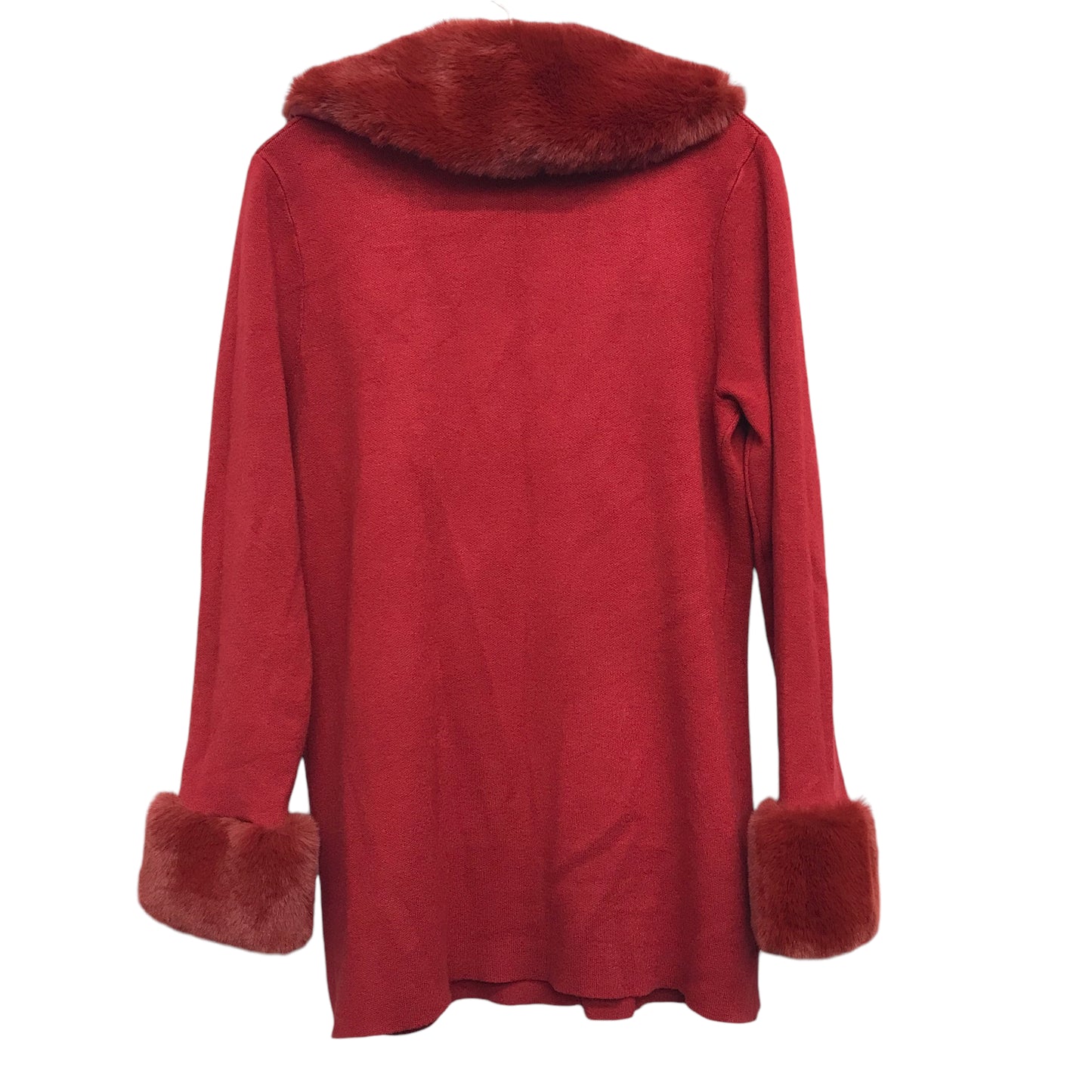 Sweater Cardigan By Sioni In Red, Size:M