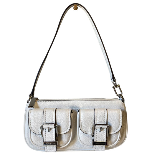 Handbag Designer By Michael Kors In White, Size:Small