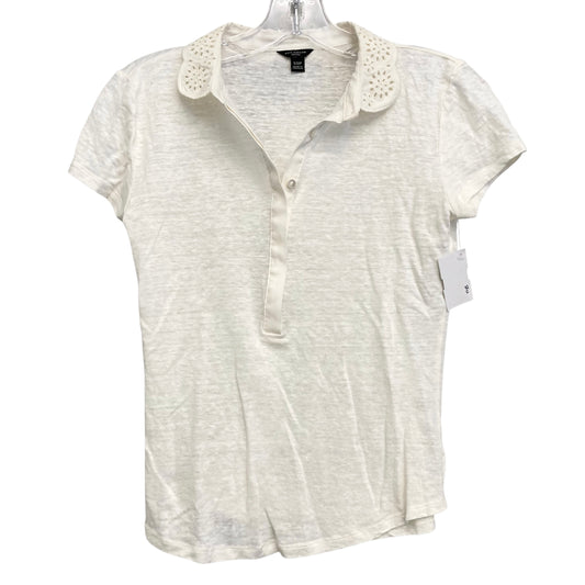 Top Ss By Ann Taylor In White, Size:Xsp