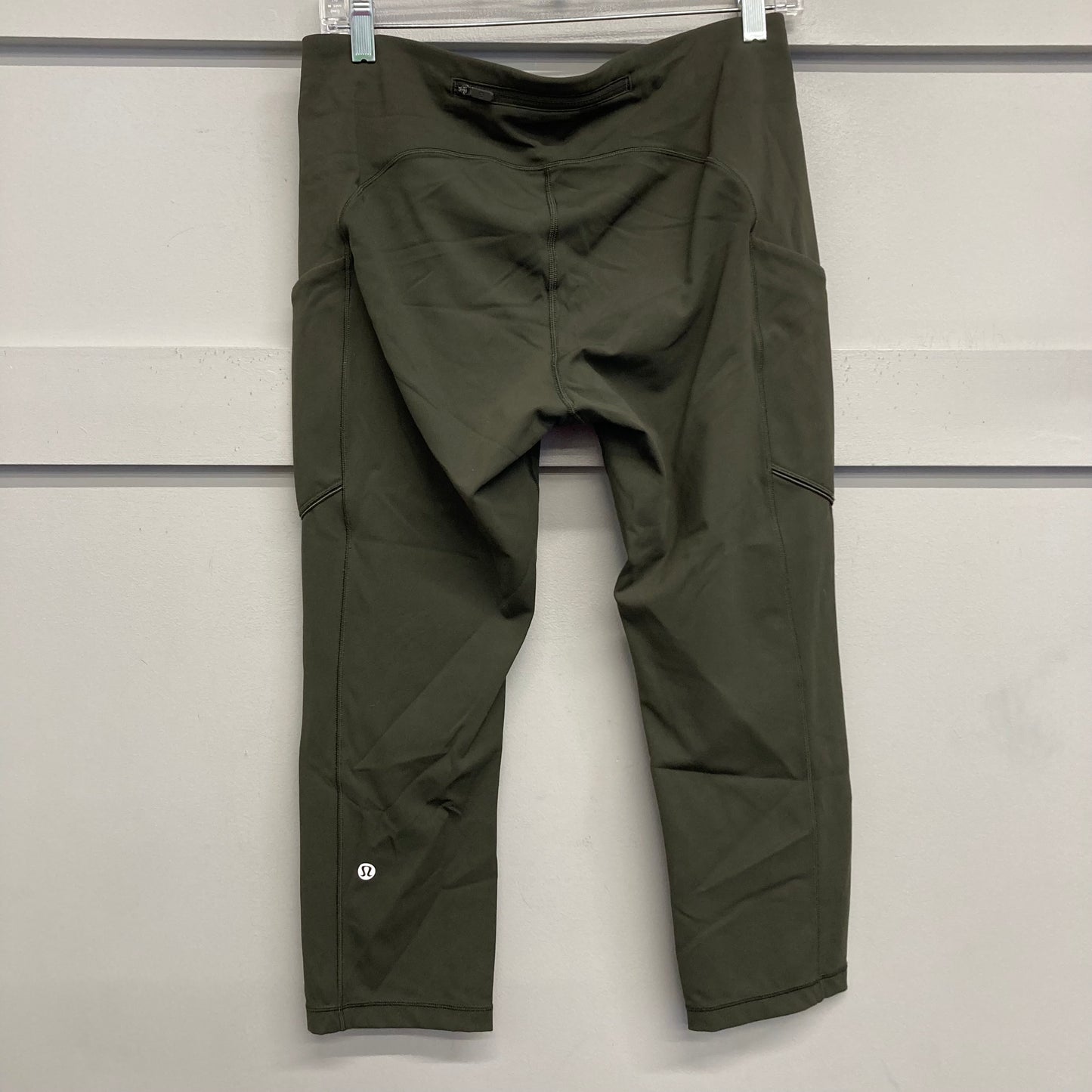 Athletic Capris By Lululemon In Green, Size:M