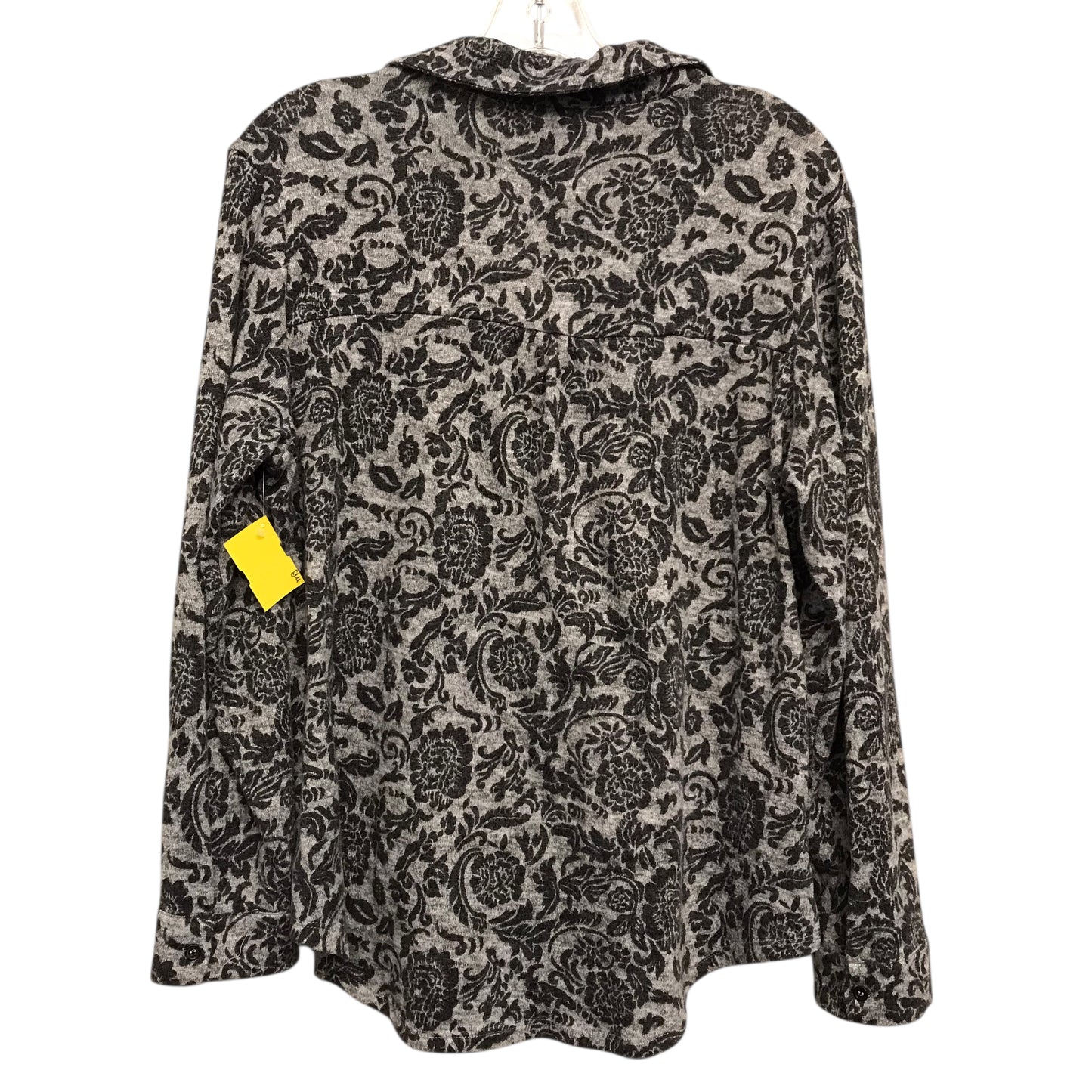 Top Ls By Massini In Black & Grey, Size:L