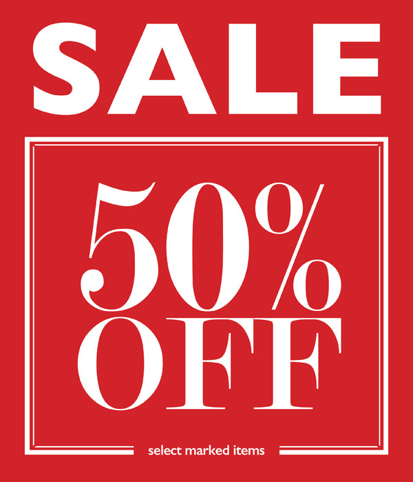 50% off sale