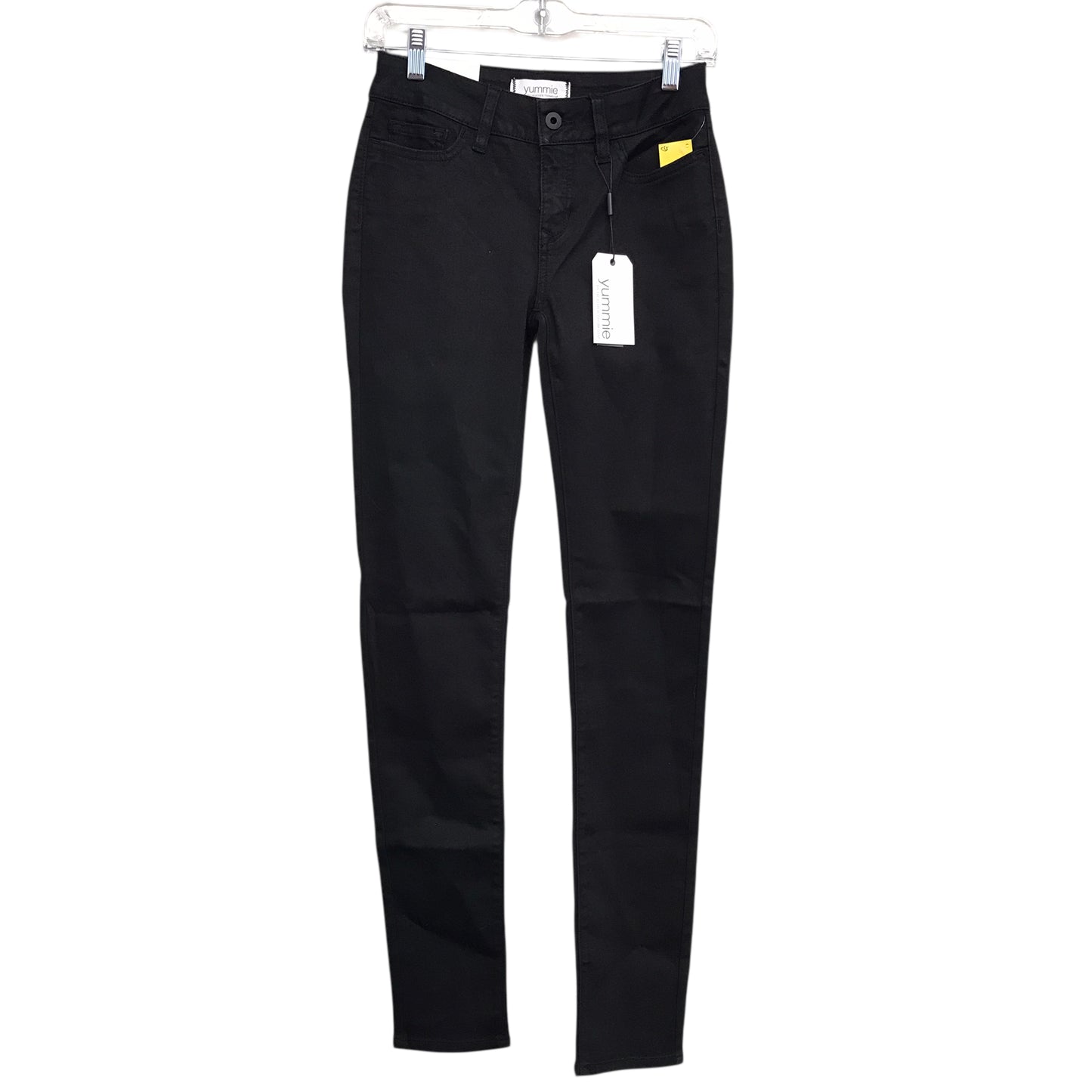 Jeans Skinny By Yummie by Heather Thomson In Black, Size:2