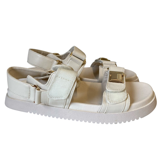 Sandals Flats By Steve Madden In Beige, Size:8