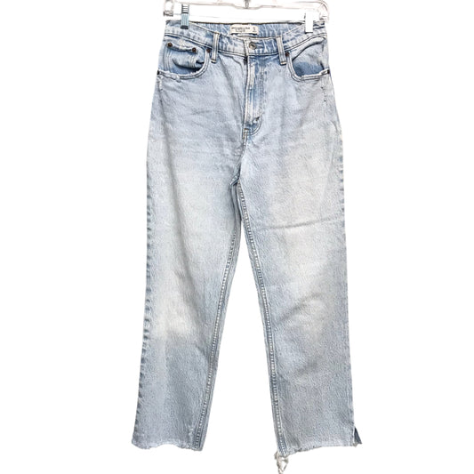 Jeans Boot Cut By Abercrombie And Fitch In Blue Denim, Size:4