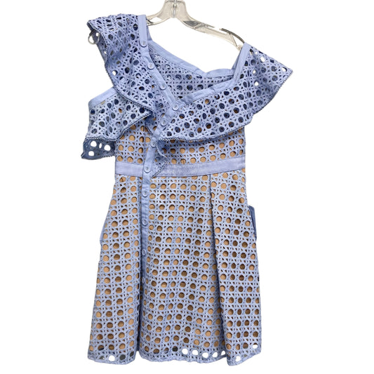Dress Party Midi By Self Portrait In Blue, Size:M