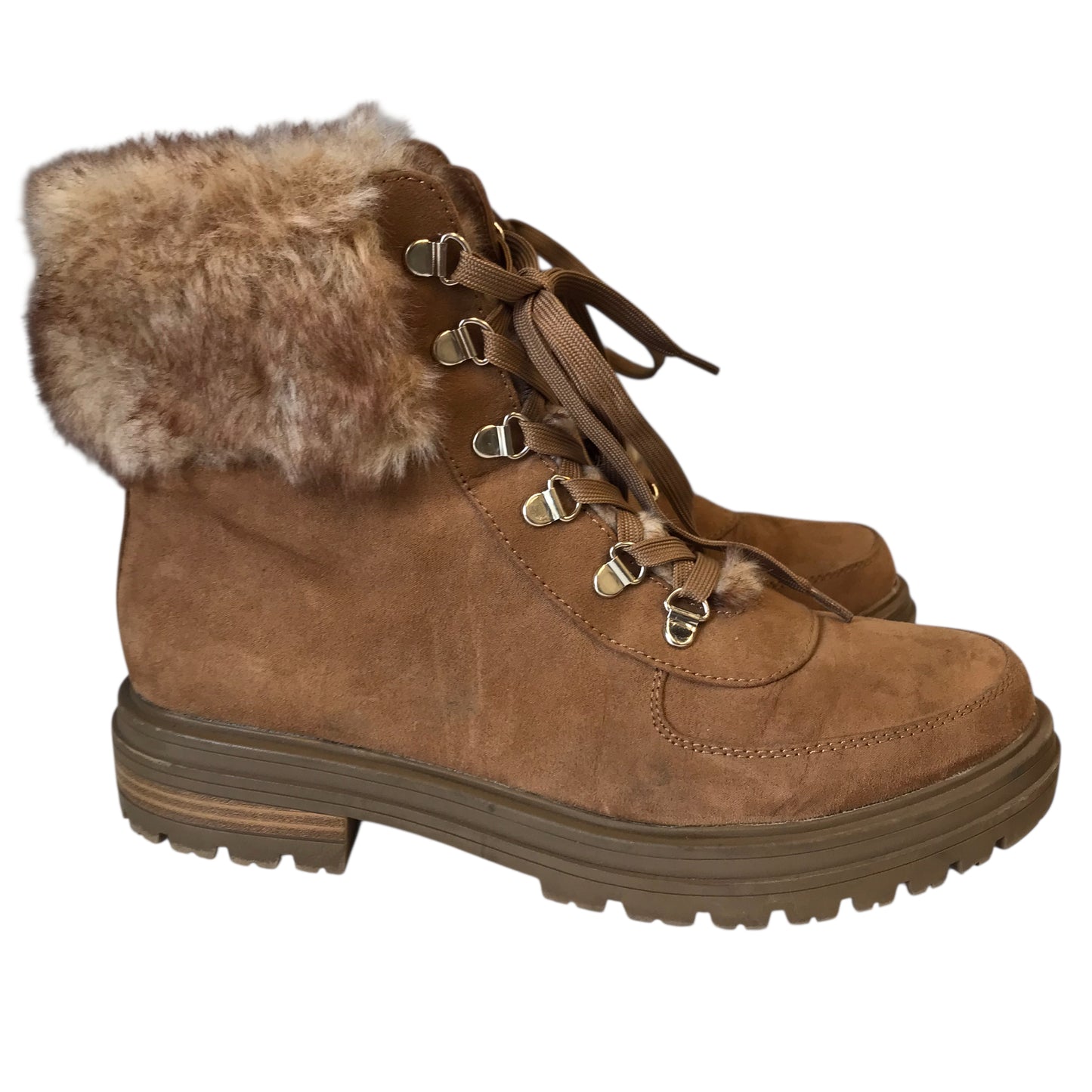 Boots Hiking By Sun & Stone In Tan, Size:9.5