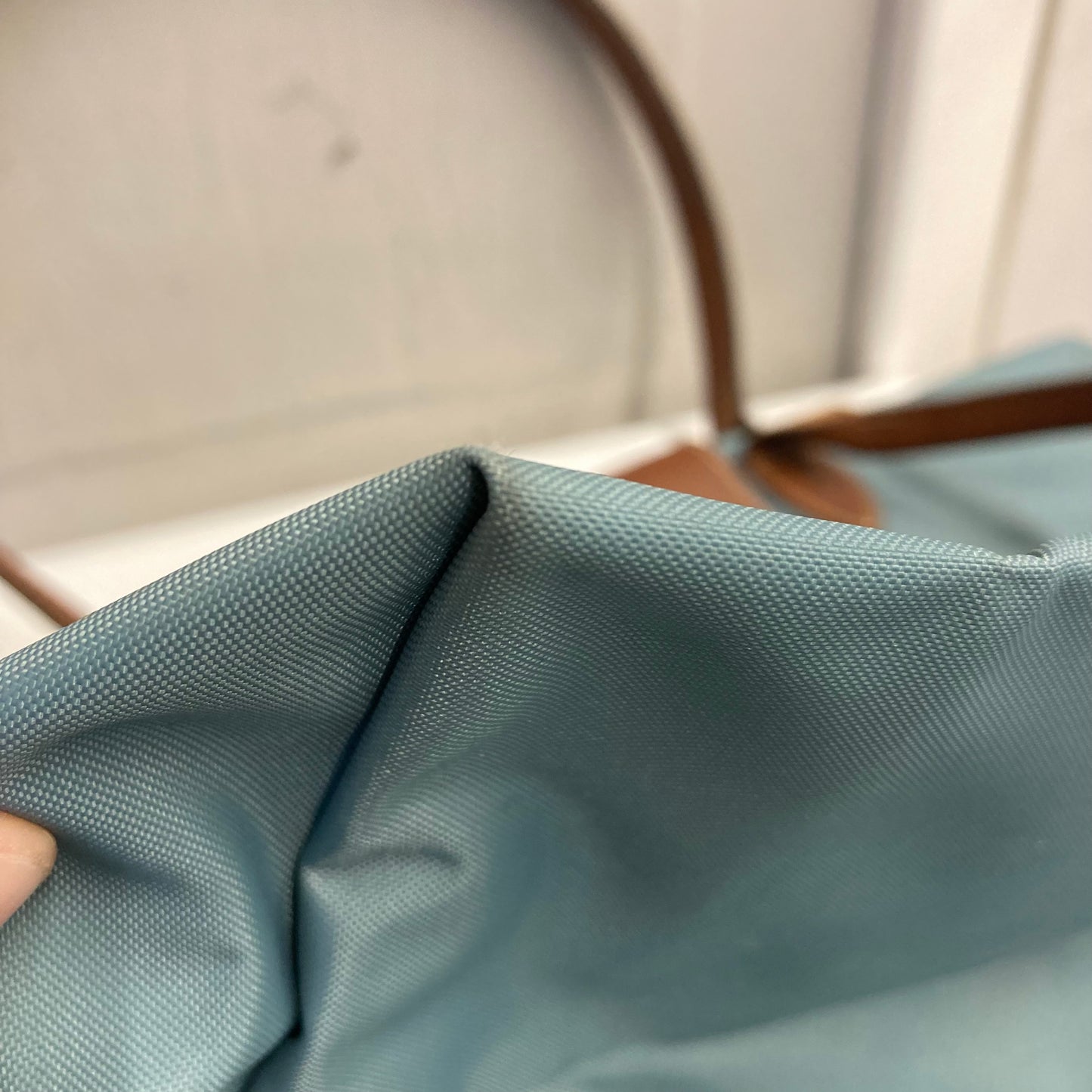 Handbag Designer By Longchamp In Teal, Size:Largee