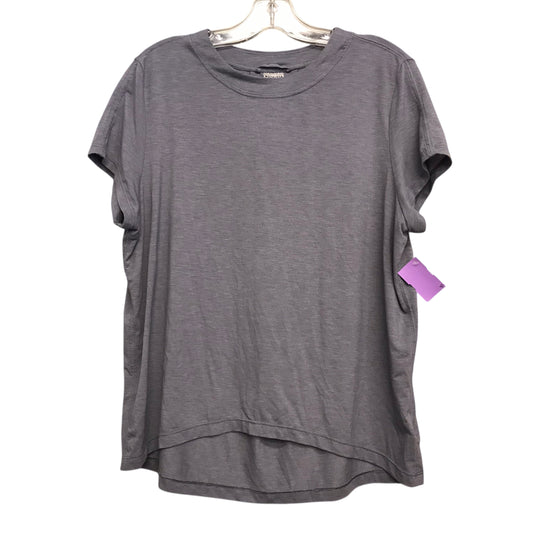 Athletic Top Ss By Athleta In Grey, Size:Xs